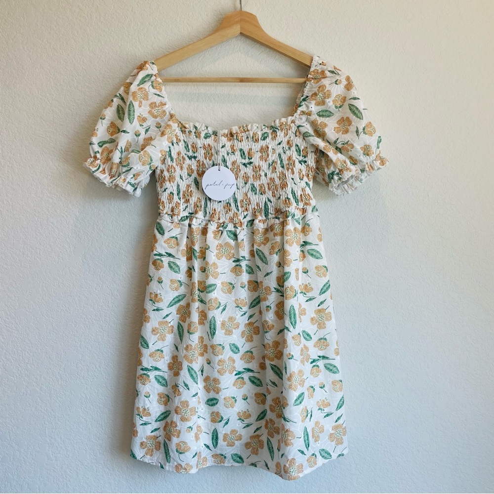 Petal & Pup White Floral Chance Dress